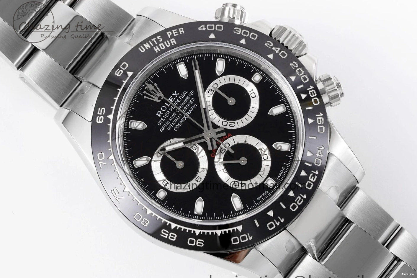 MiroTime 0406 SmoothTexture Daytona 116500 KING 1:1 Best Edition Black Dial on SS Bracelet SH 1910